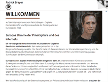 Tablet Screenshot of patrick-breyer.de